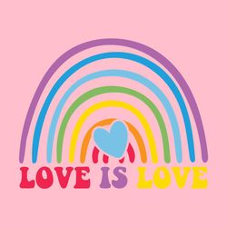 Love is Love Rainbow LGBR Colors