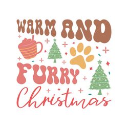 Furry Christmas Dog Sublimation Graphic