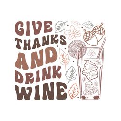Give Thanks Thanksgiving SVG Sublimation
