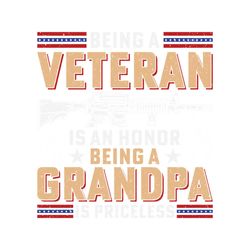 Being a Veteran Sublimation TShirt SVG