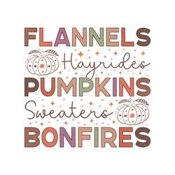Flannels Hayrides Fall SVG Sublimation