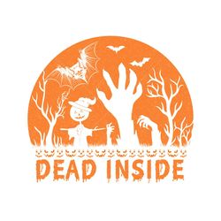 Dead Inside Halloween SVG TShirt Design