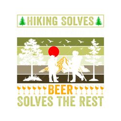 Hiking Solves Adventure Hiking TShirt