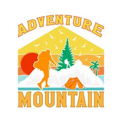 Adventure Mountain Hiking TShirt Design