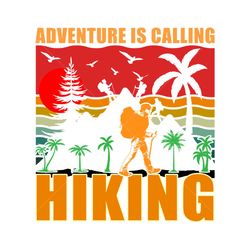 Adventure is Retro Hiking TShirt Design