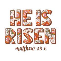 He is Risen PNG Easter Sublimation