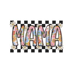 Mama Retro Flower PNG, Sublimation Png