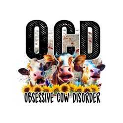 OCD Obsessive Cow Disorder Png, OCD Png