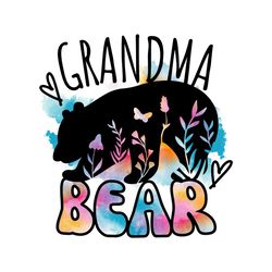 Grandma Bear Png, Gift for Grandma PNG