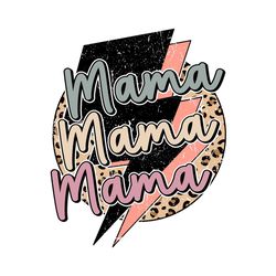 Mama Stacked Distressed Png