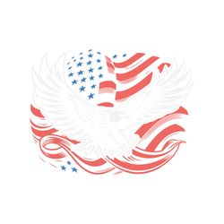 USA Svg, Flying Eagle with USA Flag Svg
