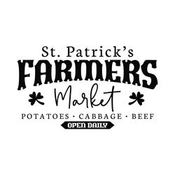 St. Patrick's Day Farmhouse Sign SVG