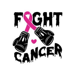 Fight Cancer Awareness Ribbon SVG