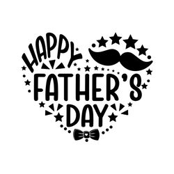 Happy Father's Day Heart Svg