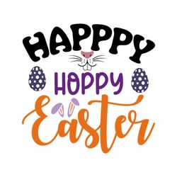 Happy Hoppy Easter Svg