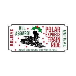 Polar Express Ticket Train Svg