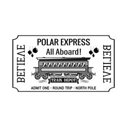 Polar Express Ticket Svg