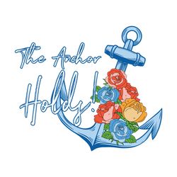 The Anchor Holds Floral SVG