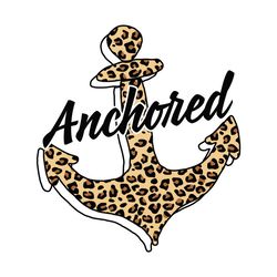 Anchored Hebrews Leopard SVG