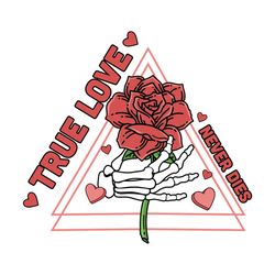 Skeleton Hand Rose Valentine SVG