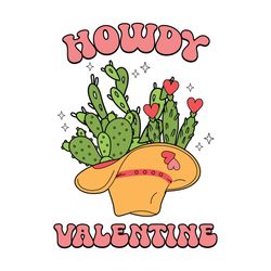 Cactus Cowboy Howdy Valentine SVG