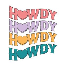 Groovy Howdy Valentine SVG
