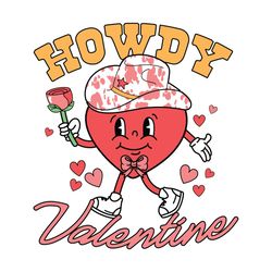 Heart Love Rose Howdy Valentine