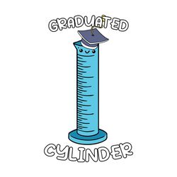 Graduated Cylinder Science Pun SVG