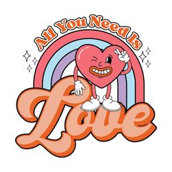 All You Need is Love Retro Hearts
