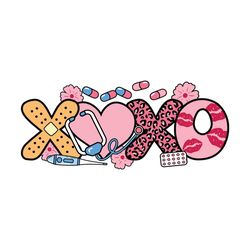 XOXO Nurse Doodle Valentine