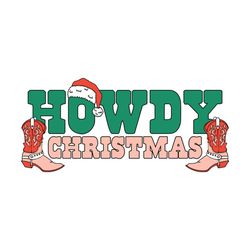 Howdy Christmas Western Boots