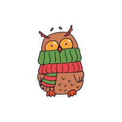 Happy Owlidays Christmas Owl