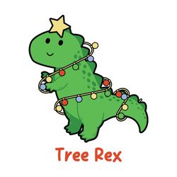 Tree Rex Cute Christmas T Rex
