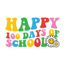 Happy 100 Days of School Flower