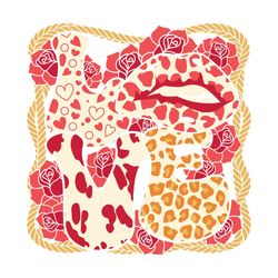 Giraffe Love Tower Valentine Design