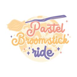 Pastel Broomstick Ride