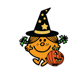 Halloween Little Miss Witchy Logo SVG, Funny Halloween SVG,5