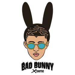 Bad Bunny SVG, Bad Bunny Logo SVG, El Conejo Malo SVG, Bad Bunny png,Bad Bunny,35