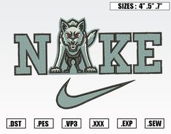 Nike X South Dakota Coyotes Embroidery Designs,NCAA Embroidery,Logo Sport Embroidery,Sport Embroidery,Digital Download