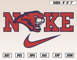 Nike X Houston Cougars Mascot Embroidery Designs, NFL Embroidery Design File Instant Download