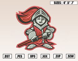 Rutgers Scarlet Knights Mascot Embroidery Designs, NFL Embroidery Design File Instant Download