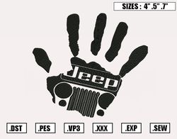 Jeep Compass Car Embroidery Designs, Jeep Embroidery Design File Instant Download