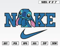 Nike Stitch In Love Embroidery Designs, Nike Valentine Embroidery Design File Instant Download