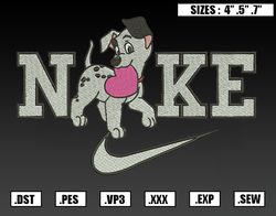 Nike Uno Dalmatian Heat Embroidery Designs, Nike Valentine Embroidery Design File Instant Download