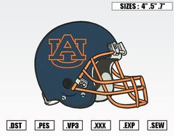 Auburn Tigers Football Helmet Embroidery Designs, NFL Embroidery Design File Instant Download