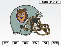 Belmont Bruins Helmet Embroidery Designs, NFL Embroidery Design File Instant Download