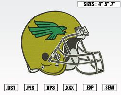 North Texas Mean Green Helmet Embroidery Designs, NFL Embroidery Design File Instant Download