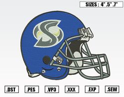 Sacramento State Hornets Helmet Embroidery Designs, NFL Embroidery Design File Instant Download