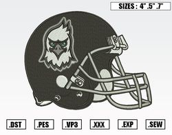 North Dakota Helmet Embroidery Designs, NFL Embroidery Design File Instant Download