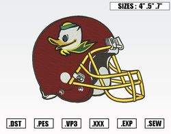 Oregon Ducks Helmet Embroidery Designs, NFL Embroidery Design File Instant Download